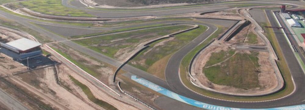 Race track aerial view at El Kaminante, Uruguay.