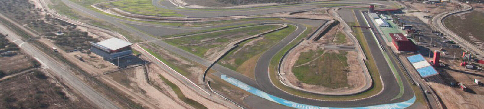 Race track aerial view at El Kaminante, Uruguay.