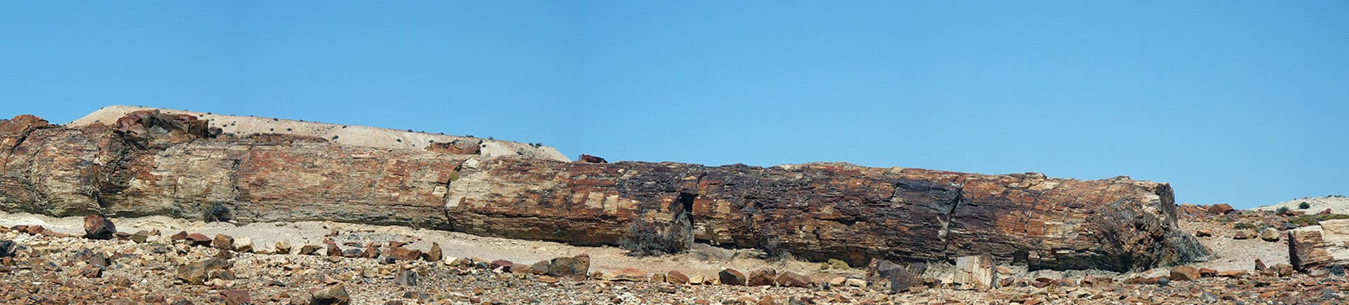 Rock formation at El Kaminante site in Uruguay.