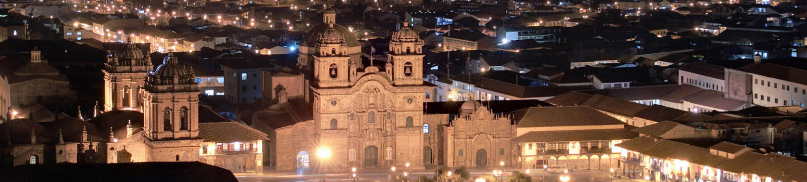 Elegant night view of historic cathedral illuminated in the city of Salta, Argentina.